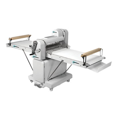 Univex SFG 500 TM 111.20" W x 42.20" D x 50" H Floor Model 111.2" Long Heavy Duty Rolling Pins Reversible Dough Sheeter - 220 Volts 3-Phase