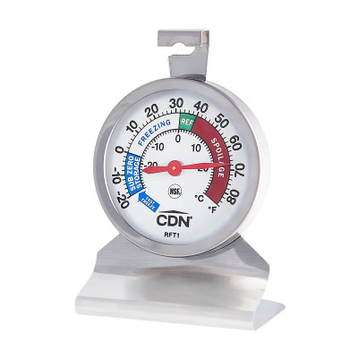 CDN RFT1 2" Dial Fahrenheit Reading Stainless Steel Housing Freezer Thermometer