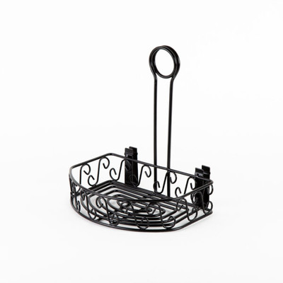 American Metalcraft CRS68 Ironworks Condiment Caddy 8.25" x 6.25" x 9"H,