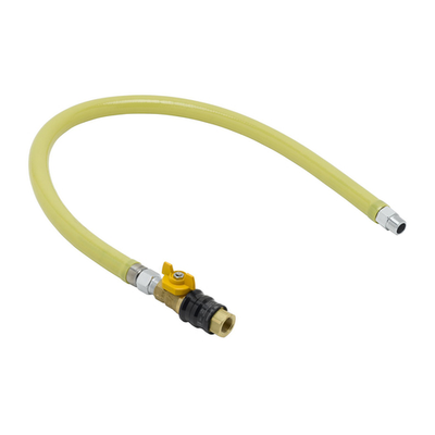 T&amp;S Brass HG-4D-36G 36" Plastic Coated Stainless Steel Quick Disconnect Safe-T-Link Gas Connector Hose