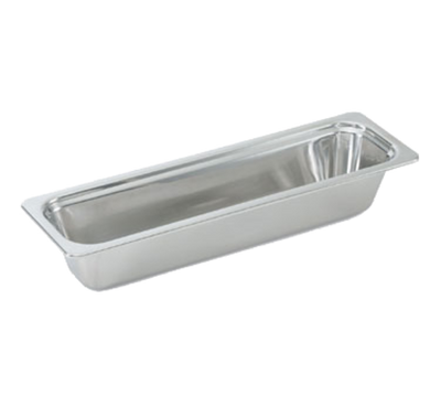 Vollrath 8230805 3 Qt. Stainless Steel 1/2 Size Long Miramar Plain Food Pan