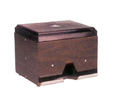 Vollrath 3810-28 400 Capacity Stainless Steel Wrapped Double-Sided Metal Housing with Plastic Lid & Dispensing Bars Straw Boss Dispenser