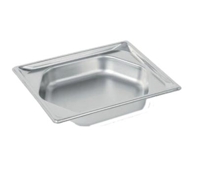 Vollrath 3102220 2.2 Quart 22 Gauge Stainless Steel Reinforced Edges Super Pan Super Shape Half Hexagon Pan