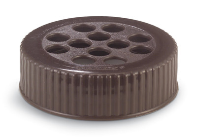 Vollrath 4908-01 Brown Large Wide Mouth Plastic Shaker Dredge Lid