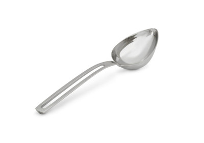 Vollrath 46723 4 oz. Oval Stainless Steel Solid Bowl Miramar Contemporary Style Serving Spoon