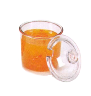 Vollrath 528J-13 8 Oz. Clear Polycarbonate Dripcut Condiment Jar Only (12 Each Per Case)