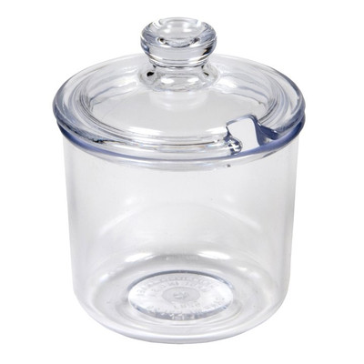 Vollrath 528J-13 8 Oz. Clear Polycarbonate Dripcut Condiment Jar Only