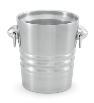 Vollrath 46616 2.1 Quart Heavy Gauge Stainless Steel Satin Finish Imported Double Wall Insulated Champagne and Wine Bucket