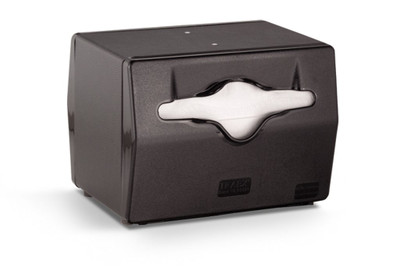 Vollrath 8545-06 Black with Black Face Table Type Napkin Dispenser
