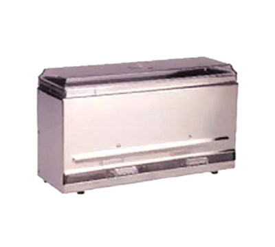 Vollrath 3820-28 250 Capacity Stainless Steel Bulk Single-Sided Metal Housing with Plastic Lid & Dispensing Bars Straw Boss Dispenser