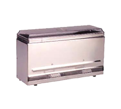 Vollrath 3820-28 250 Capacity Stainless Steel Bulk Single-Sided Metal Housing with Plastic Lid & Dispensing Bars Straw Boss Dispenser