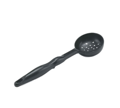 Vollrath 5283820 4 Oz. Black One-Piece Ergonomic Handle Nylon Perforated Spoodle