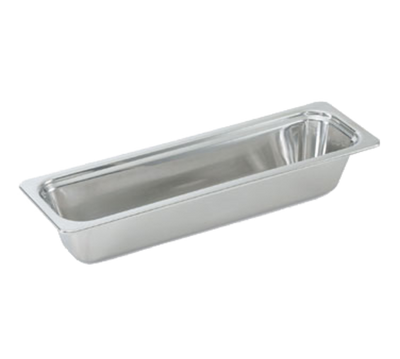 Vollrath 8230905 4.4 Qt. Stainless Steel 1/2 Size Long Miramar Plain Food Pan