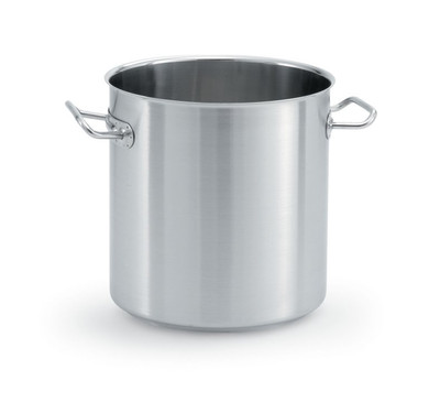 Vollrath 47721 12 Quart Stainless Steel Body with 1/4" Aluminum Combination Satin/Mirror Finish Solid Loop Welded Handle Intrigue Stock Pot