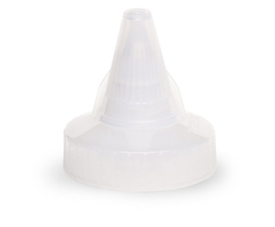 Vollrath 2814-13 Clear Closeable Standard Mouth Fits 8-32 Oz. Squeeze Bottle Dispenser Spout Cap