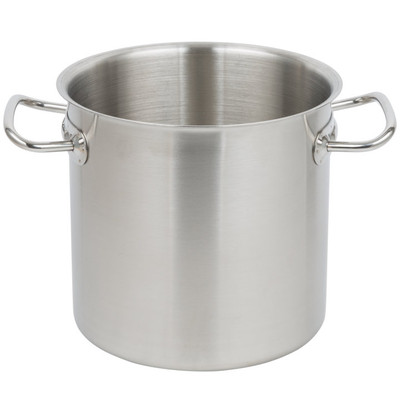 Vollrath 47720 6 1/2 Quart Stainless Steel Body with 1/4" Aluminum Combination Satin/Mirror Finish Solid Loop Welded Handle Intrigue Stock Pot