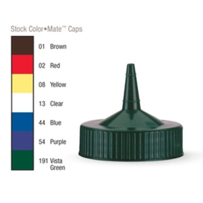 Vollrath 4913-01 Brown Standard Wide Mouth Squeeze Bottle Replacement Cap