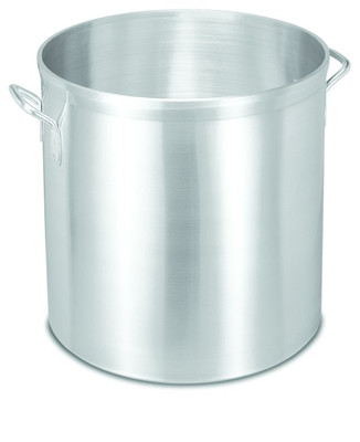 Vollrath 68616 15 Quart 2 Ga. Heavy Duty Aluminum Welded Handles Natural Finish Double-Thick Top & Bottom Classic Select Stock Pot
