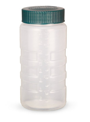 Vollrath 4961-13191 16 oz. Green Lid Clear Bottle with Fine Holes Dripcut Dredge