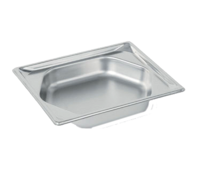 Vollrath 3102240 3.8 Quart 22 Gauge Stainless Steel Reinforced Edges Super Pan Super Shape 1/2 Size Half Hexagon Pan