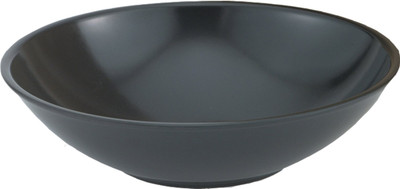 Vollrath 52867 14 Oz. Black Melamine Imported Salad Bowl
