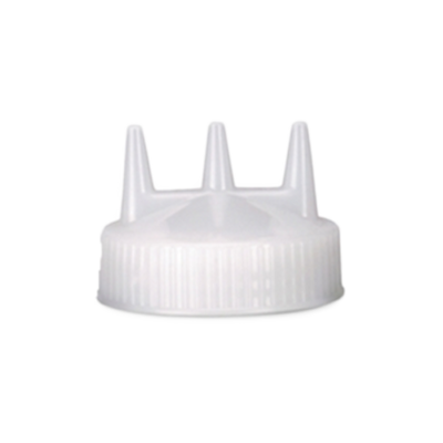 Vollrath 3300-08 Yellow Wide Mouth Bottles Tri Tip Replacement Color Cap (12 Each Per Case)