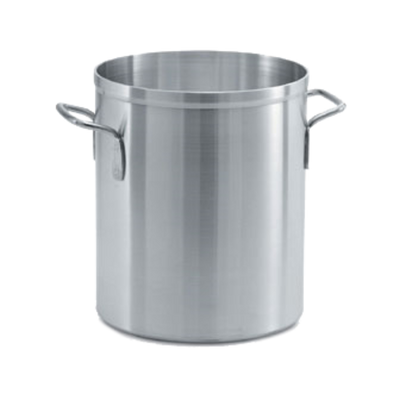 Vollrath 67508 8.5 Qt. Natural Finish Aluminum with Plated Welded Handles Classic Stock Pot