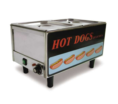 Omcan USA 17133 50 Hot Dogs and 30 Buns Table top Hot Dog Streamer - 120 Volts