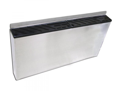 Omcan USA 12906 Stainless Steel Plastic Insert Small Knife Rack