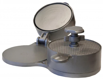Omcan USA 26088 4.25" Diameter Aluminum Double Mould Hamburger Patty Press