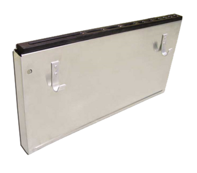 Omcan USA 12905 Stainless Steel Black Plastic Insert Large Knife Rack