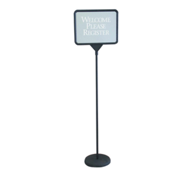 AARCO PFS1114 15" W x 54" H Black Poster Sign