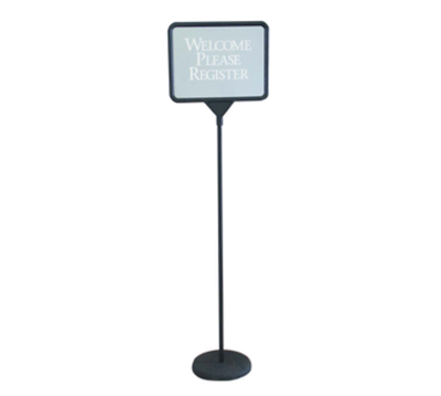 AARCO PFS1114 15" W x 54" H Black Poster Sign