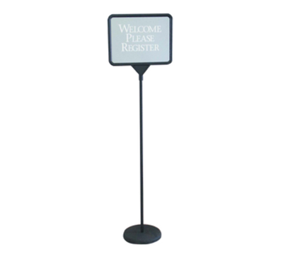 AARCO PFS1114 15" W x 54" H Black Poster Sign