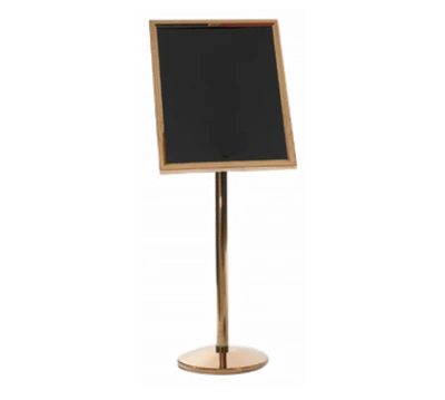 AARCO P-5B 53" H Brass Broadcaster Display Stand