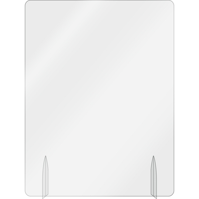 AARCO FPT2418 24" x 18" Clear Acrylic Freestanding Protection Shield