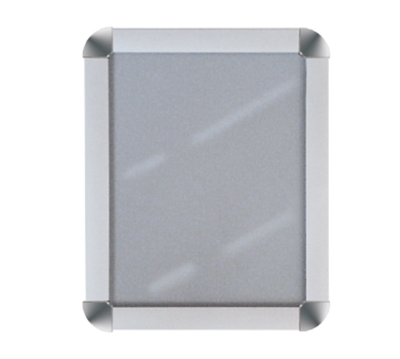 AARCO DSN1185 8.5" W x 11" H Lightweight Aluminum Satin Anodized Deluxe Snap Frame