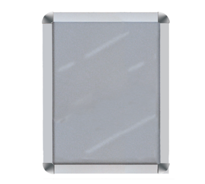 AARCO DSN1411 11" W x 14" H Lightweight Aluminum Satin Anodized Wall Mounted Deluxe Snap Frame