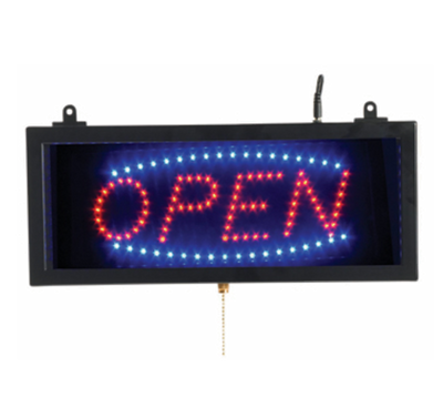 AARCO OPE02S 16.13"W x 6.75"H "OPEN" (3) Display Modes LED Sign