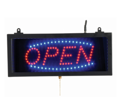 AARCO OPE02S 16.13"W x 6.75"H "OPEN" (3) Display Modes LED Sign