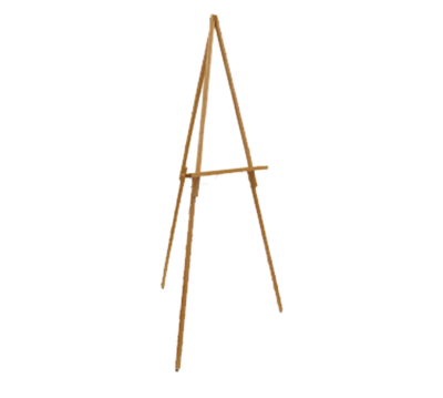 AARCO WE60 64" H Solid Wood Oak Display Easel