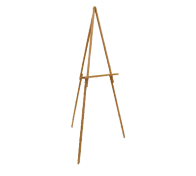 AARCO WE60 64" H Solid Wood Oak Display Easel