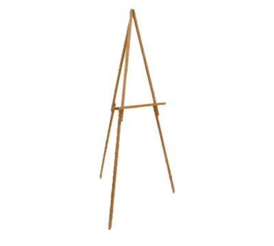 AARCO WE60 64" H Solid Wood Oak Display Easel