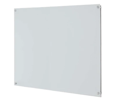 AARCO 6WGB4848NT 48" W x 48" H Glass Frameless Pure Glass Markerboard