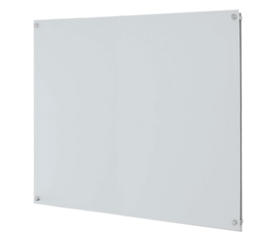 AARCO 6WGB4848NT 48" W x 48" H Glass Frameless Pure Glass Markerboard