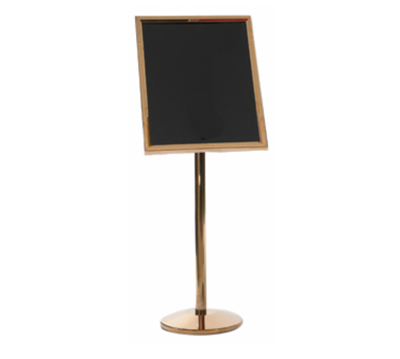 AARCO P-7B 53" H Brass Broadcaster Display Stand