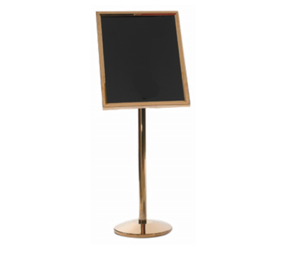 AARCO P-7B 53" H Brass Broadcaster Display Stand