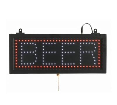 AARCO BEE06S 16.13"W x 6.75"H "BEER" (3) Display Modes LED Sign