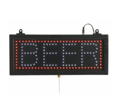 AARCO BEE06S 16.13"W x 6.75"H "BEER" (3) Display Modes LED Sign