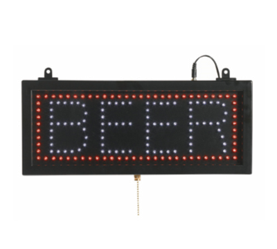 AARCO BEE06S 16.13"W x 6.75"H "BEER" (3) Display Modes LED Sign